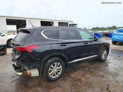 2019 Hyundai Santa Fe Se VIN 5NMS23AD3KH121002 фото 3