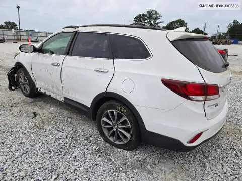 KM8SMDHF8KU303306 — 2019 Hyundai Santa FE, фото 2 с аукциона Copart 21.10.2026, Передняя часть