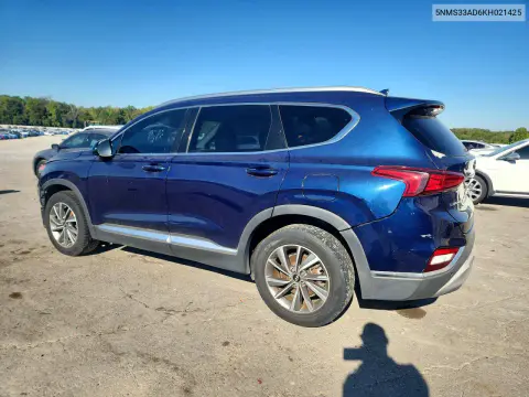2019 Hyundai Santa Fe Sel Plus 2.4L VIN 5NMS33AD6KH021425 фото 2