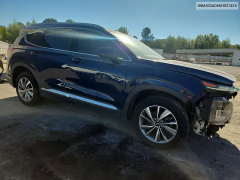 2019 Hyundai Santa Fe Sel Plus 2.4L VIN 5NMS33AD6KH021425 фото 4