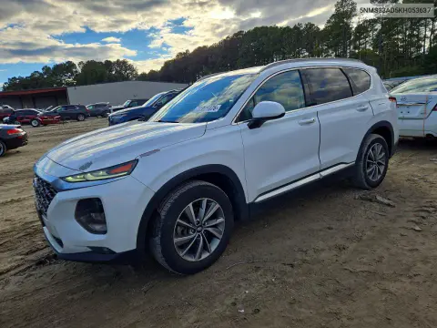 5NMS33AD5KH053637 — 2019 Hyundai Santa FE, Задняя часть, фото до ремонта