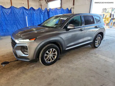 5NMS2CAD1KH034490 — 2019 Hyundai Santa FE, Естественный износ, фото до ремонта