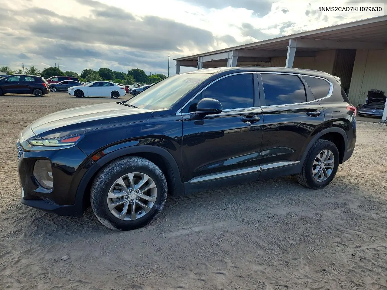 5NMS2CAD7KH079630 Hyundai Santa FE 2019 — повреждение Передняя часть, фото до ремонта