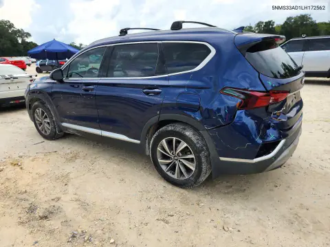 2020 Hyundai Santa Fe Sel VIN 5NMS33AD1LH172562 фото 2
