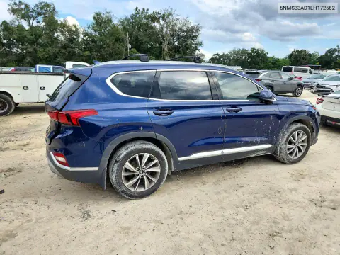 2020 Hyundai Santa Fe Sel VIN 5NMS33AD1LH172562 фото 3