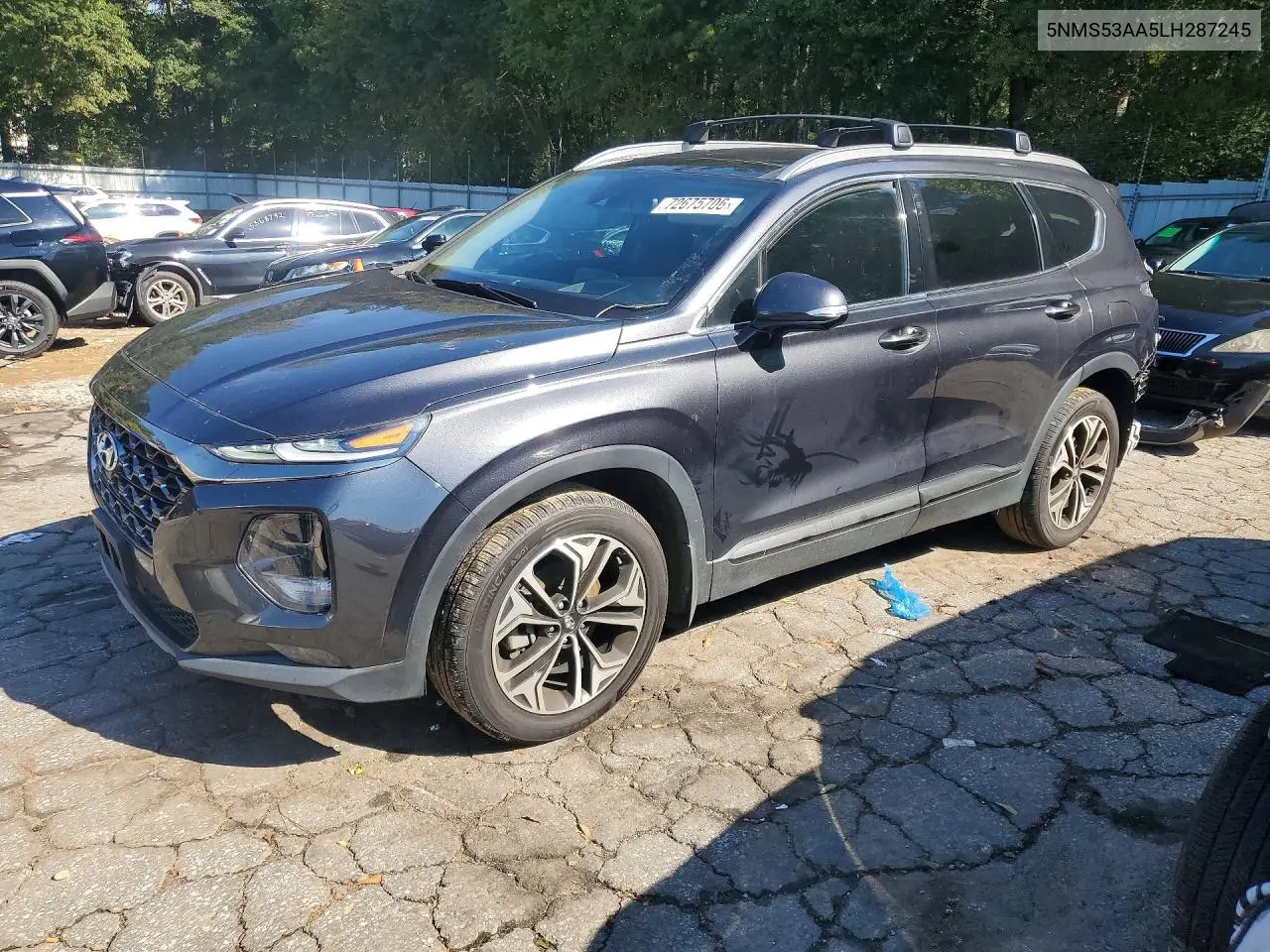 2020 Hyundai Santa Fe Limited 2.0T VIN 5NMS53AA5LH287245 фото 1
