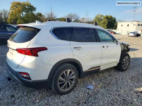 2020 Hyundai Santa Fe Limited VIN 5NMS53AD2LH289674 фото 3