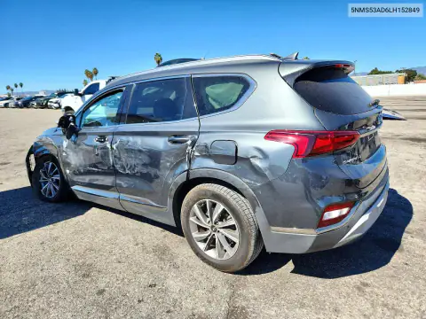 5NMS53AD6LH152849 — 2020 Hyundai Santa FE, фото 2 с аукциона Copart, Передняя часть