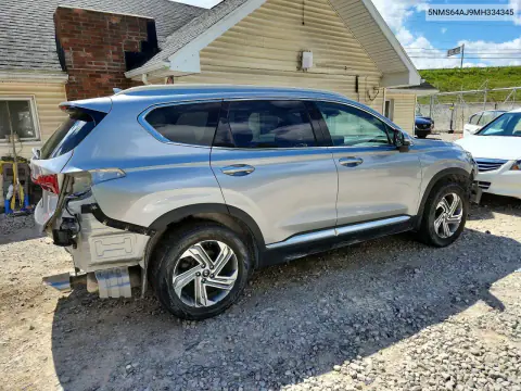 2021 Hyundai Santa Fe Sel VIN 5NMS64AJ9MH334345 фото 3
