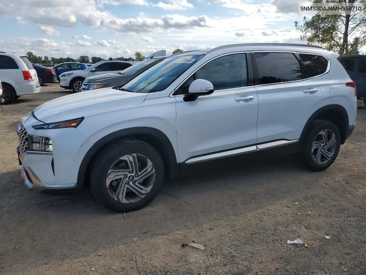 2021 Hyundai Santa Fe Sel VIN 5NMS3DAJ4MH358710 фото 1