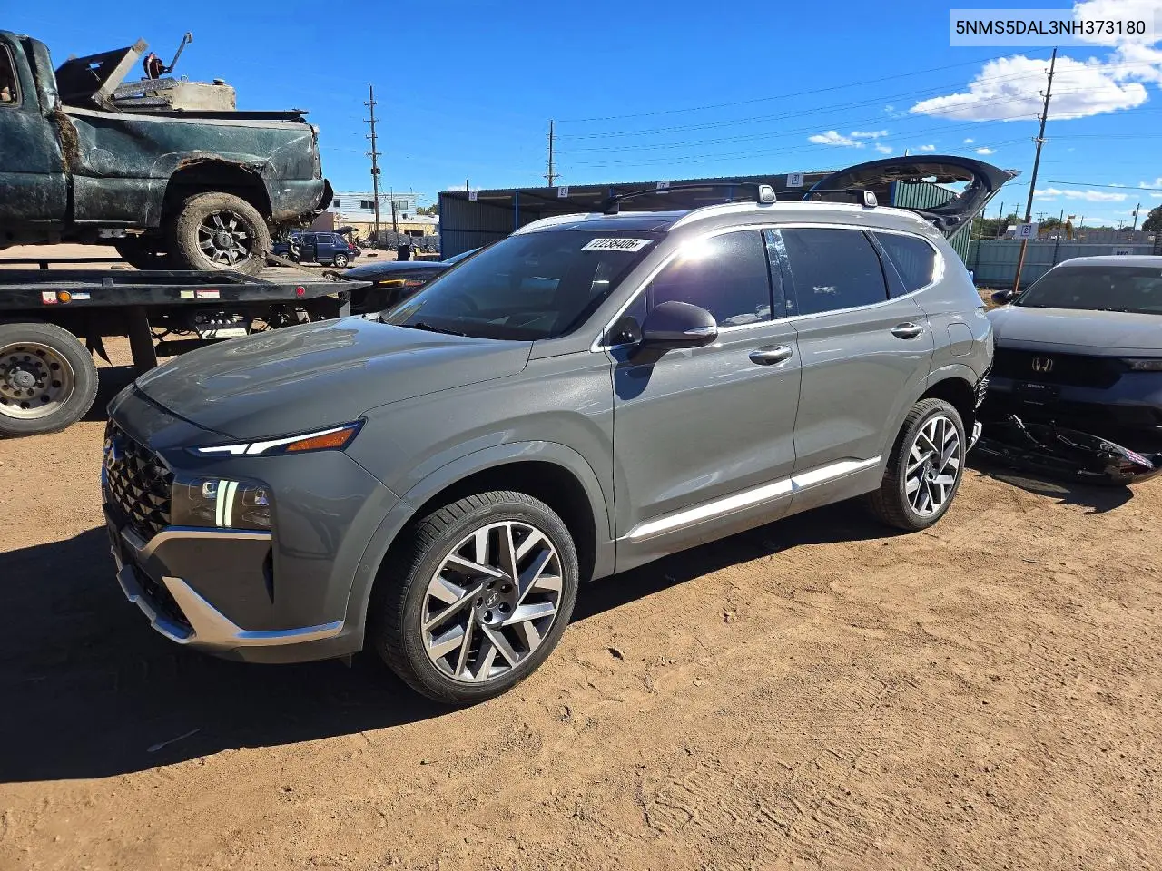 2022 Hyundai Santa Fe Calligraphy VIN 5NMS5DAL3NH373180 фото 1