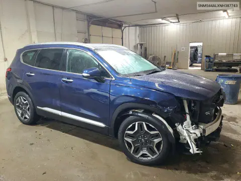 2022 Hyundai Santa Fe Limited VIN 5NMS44ALXNH387743 фото 4
