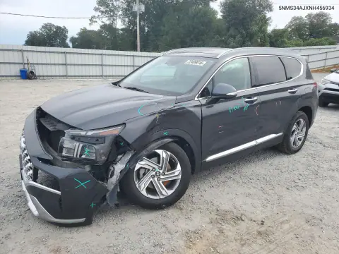 2022 Hyundai Santa Fe Sel VIN 5NMS34AJXNH456934 фото 1