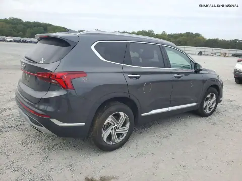 2022 Hyundai Santa Fe Sel VIN 5NMS34AJXNH456934 фото 3