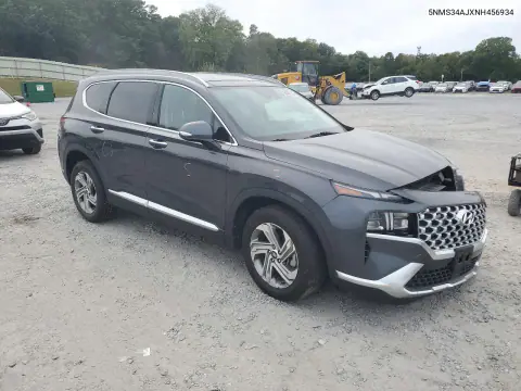2022 Hyundai Santa Fe Sel VIN 5NMS34AJXNH456934 фото 4