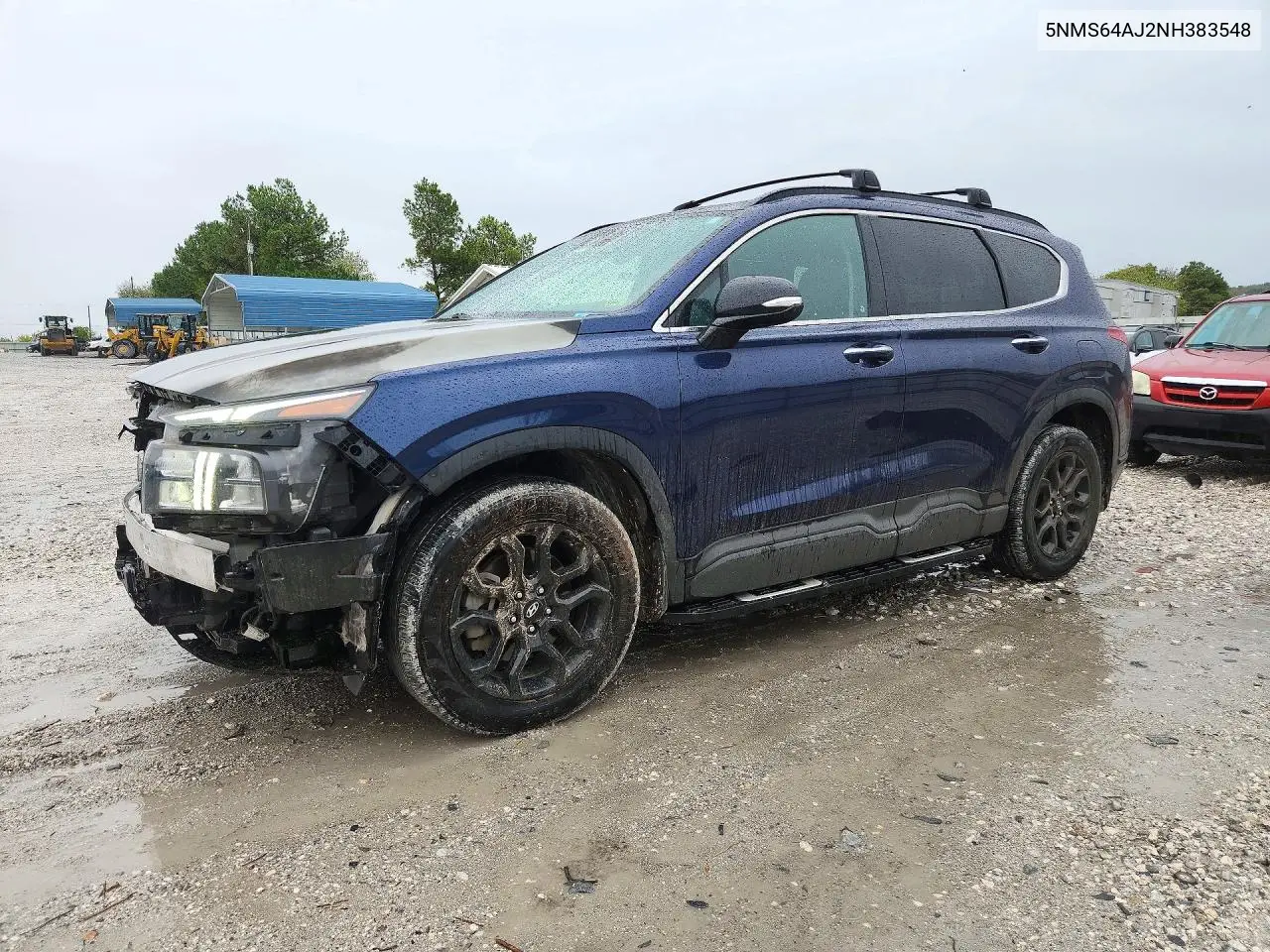5NMS64AJ2NH383548 Hyundai Santa FE 2022 — повреждение Передняя часть, фото до ремонта