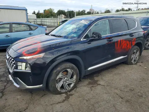 5NMS2DAJ9NH402446 — 2022 Hyundai Santa FE, Вандализм, фото до ремонта