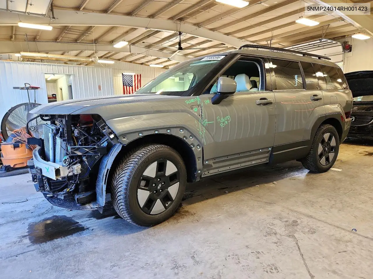 5NMP24G14RH001423 Hyundai Santa FE 2024 — повреждение Передняя часть, фото до ремонта