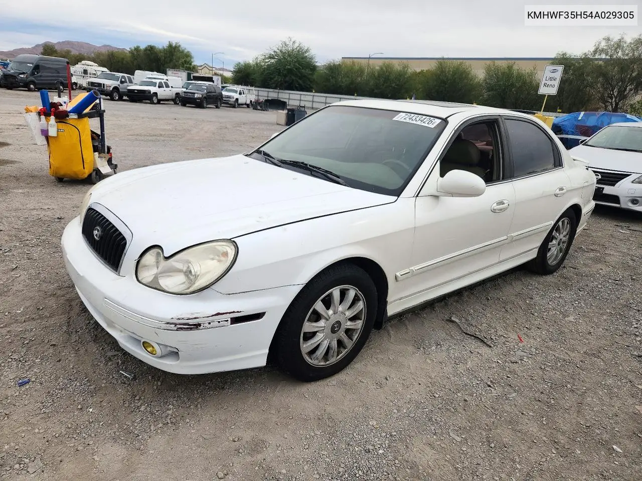2004 Hyundai Sonata Gls VIN KMHWF35H54A029305 фото 1
