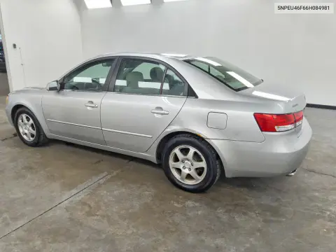 2006 Hyundai Sonata Gls V6 VIN 5NPEU46F66H084981 фото 2