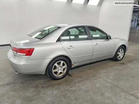 2006 Hyundai Sonata Gls V6 VIN 5NPEU46F66H084981 фото 3