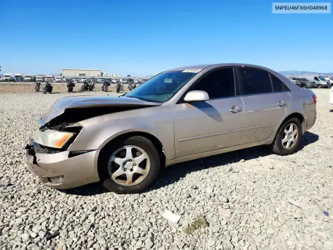 5NPEU46FX6H048968 — 2006 Hyundai Sonata, Передняя часть, фото до ремонта