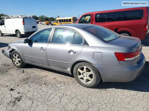 2006 Hyundai Sonata Gls VIN 5NPEU46C36H111513 фото 2
