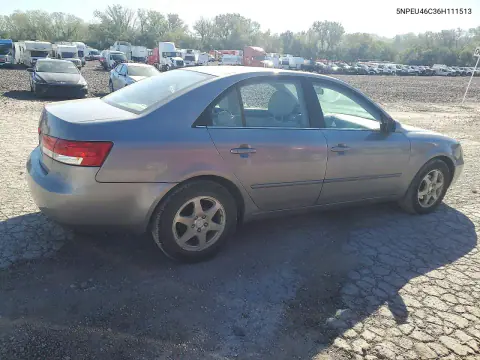 2006 Hyundai Sonata Gls VIN 5NPEU46C36H111513 фото 3