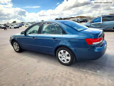 5NPET46C16H107298 — 2006 Hyundai Sonata, фото 2 с аукциона Copart, Боковая часть