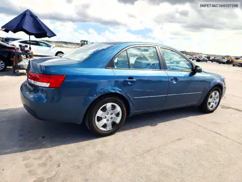 5NPET46C16H107298 — 2006 Hyundai Sonata, фото 3 с аукциона Copart, Боковая часть