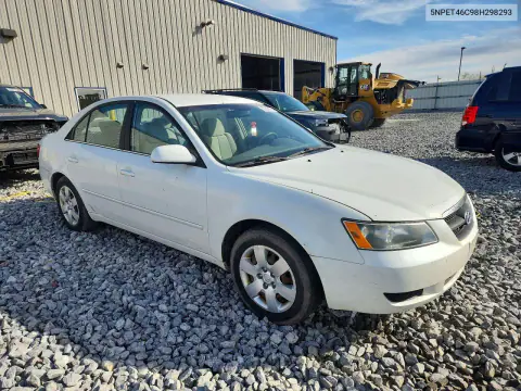 2008 Hyundai Sonata Gls VIN 5NPET46C98H298293 фото 4