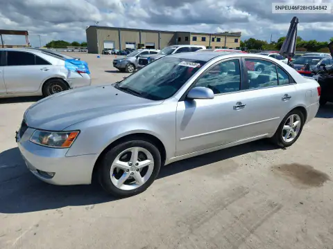 5NPEU46F28H354842 — 2008 Hyundai Sonata, Задняя часть, фото до ремонта