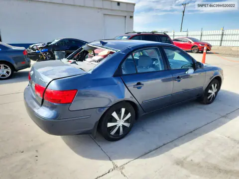 2009 Hyundai Sonata Gls VIN 5NPET46C39H520022 фото 3