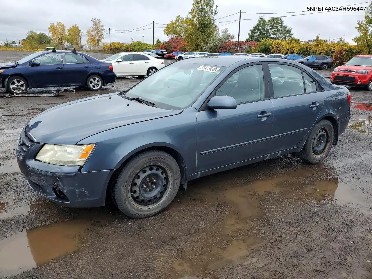 5NPET4AC3AH596447 Hyundai Sonata 2010 — повреждение Передняя часть, фото до ремонта