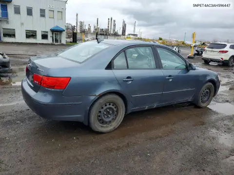 5NPET4AC3AH596447 — 2010 Hyundai Sonata, фото 3 с аукциона Copart, Передняя часть