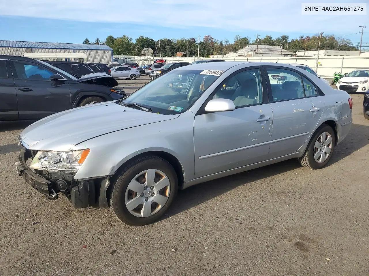 2010 Hyundai Sonata Gls VIN 5NPET4AC2AH651275 фото 1