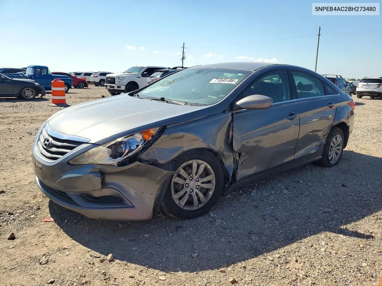 2011 Hyundai Sonata Gls VIN 5NPEB4AC2BH273480 фото 1