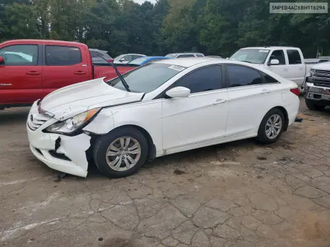 5NPEB4ACXBH116294 — 2011 Hyundai Sonata, Передняя часть, фото до ремонта