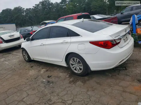 2011 Hyundai Sonata Gls VIN 5NPEB4ACXBH116294 фото 2
