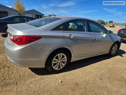 2011 Hyundai Sonata Gls VIN 5NPEB4ACXBH236631 фото 3