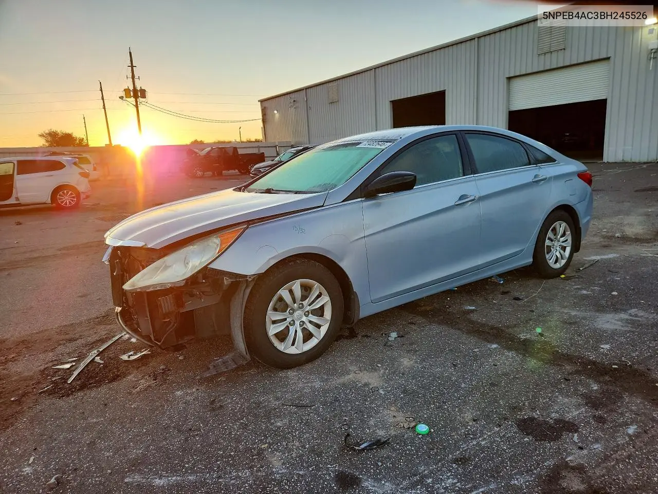 2011 Hyundai Sonata Gls VIN 5NPEB4AC3BH245526 фото 1