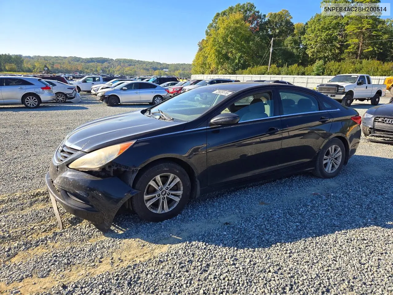 5NPEB4AC2BH200514 Hyundai Sonata 2011 — повреждение Передняя часть, фото до ремонта
