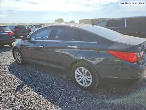 2012 Hyundai Sonata Gls VIN 5NPEB4AC0CH335704 фото 2