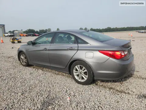2012 Hyundai Sonata Gls VIN 5NPEB4AC6CH428856 фото 2