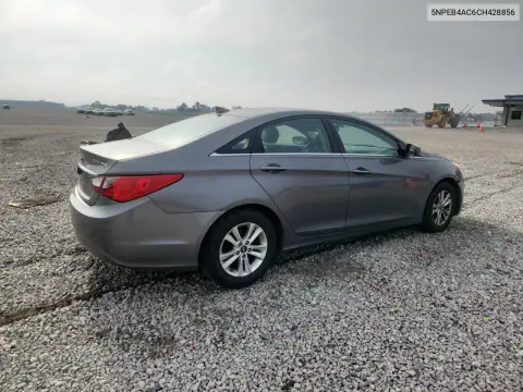 2012 Hyundai Sonata Gls VIN 5NPEB4AC6CH428856 фото 3