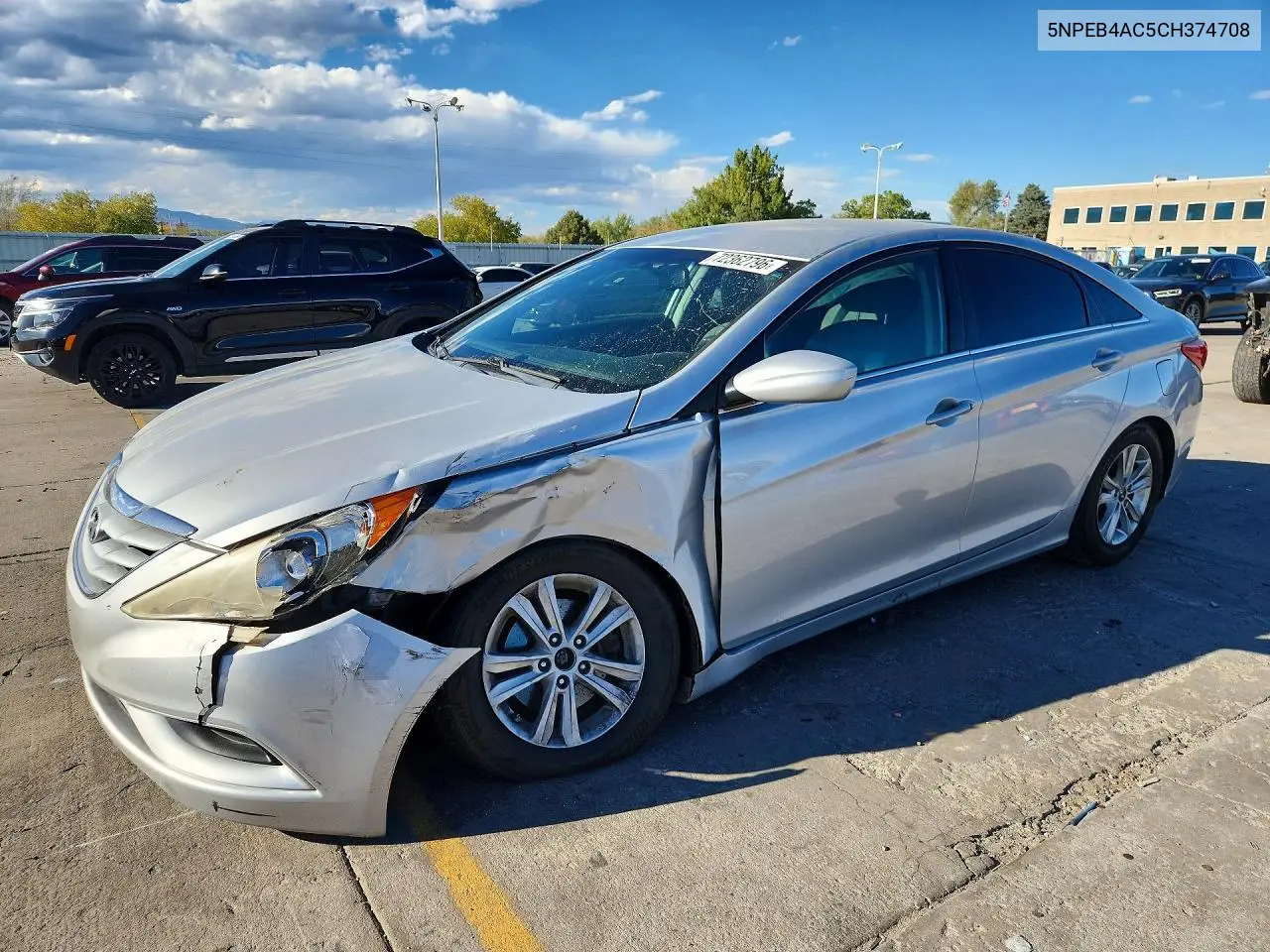2012 Hyundai Sonata VIN 5NPEB4AC5CH374708 фото 1
