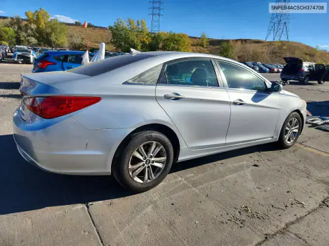 2012 Hyundai Sonata VIN 5NPEB4AC5CH374708 фото 3