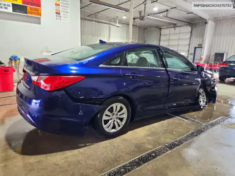 5NPEB4ACXCH370752 — 2012 Hyundai Sonata, фото 3 с аукциона Copart, Боковая часть