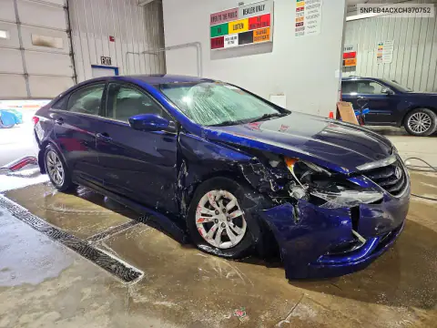 5NPEB4ACXCH370752 — 2012 Hyundai Sonata, фото 4 с аукциона Copart, Боковая часть