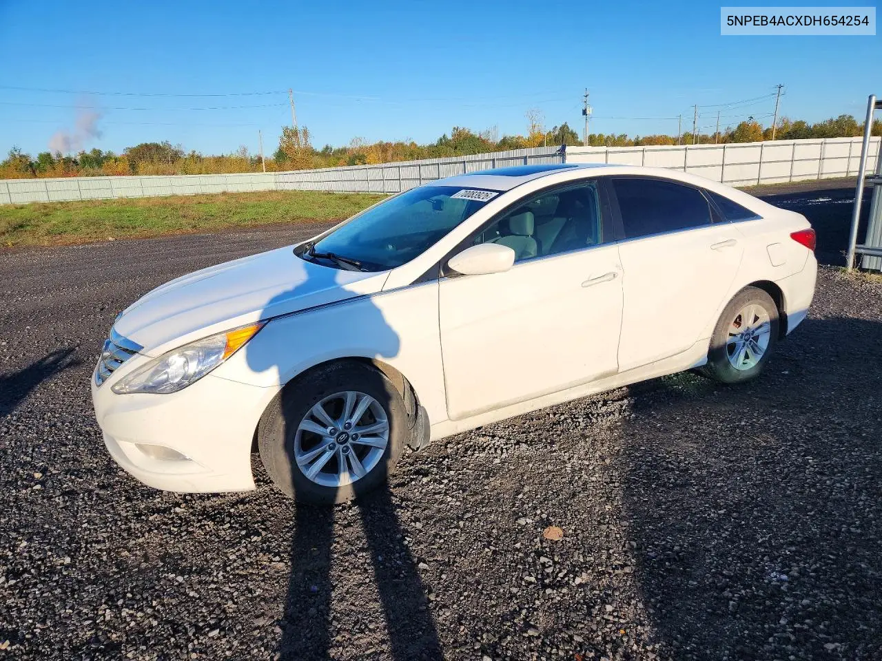 5NPEB4ACXDH654254 Hyundai Sonata 2013 — повреждение Задняя часть, фото до ремонта